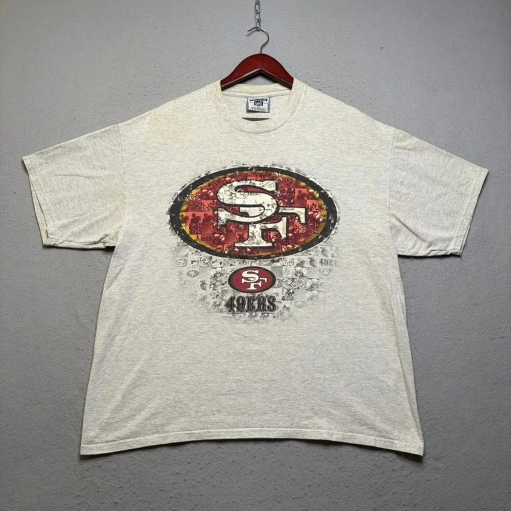 Lee T-Shirt Mens XL Gray San Francisco 49ers Vintage 90s NFL Graphic Tee